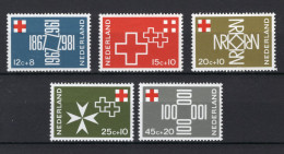 NEDERLAND 889/893 MNH 1967 - 100 Jaar Nederlandse Roode Kruis -2 - Nuevos