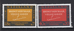 NEDERLAND 856/857 MNH 1966 - Vluchtelingen (ICEM) - Nuevos