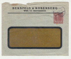 Bernfeld & Rosenberg, Wien Company Preprinted Postal Stationery Letter Cover Posted 1917 B240615 - Omslagen