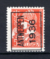 PRE301A MNH** 1936 - ANTWERPEN 1936 - Typografisch 1932-36 (Ceres En Mercurius)