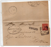 1895 LETTERA CON ANNULLO JESI ANCONA  + VERIFICATO - Marcofilía