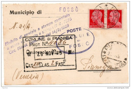 1945  LETTERA CON ANNULLO  FOSSO VENEZIA - Poststempel