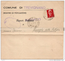 1946 LETTERA CON ANNULLO TREVIGNANO TREVISO - Poststempel