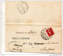 1946  LETTERA CON ANNULLO  SCHIO  VICENZA + SANTORSO - Poststempel