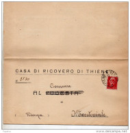 1945  LETTERA CON ANNULLO  THIENE VICENZA - Poststempel