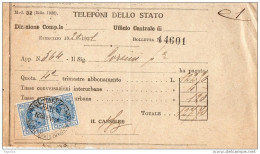 1921 FIRENZE - TELEFONI DI STATO - Italy