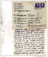 1941    LETTERA VIA AEREA CON ANNULLO CAPPELLA BACOLI NAPOLI     POSTA MILITARE 11 - Marcophilie (Avions)