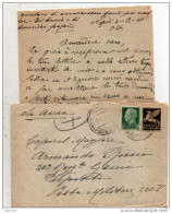 1940   LETTERA VIA AEREA CON ANNULLO  NAPOLI - Marcophilie (Avions)