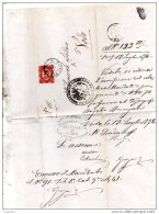 1876   LETTERA CON ANNULLO PIEVE DI CADORE BELLUNO + VODO - Dienstmarken