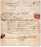 1876   LETTERA CON ANNULLO PIEVE DI CADORE BELLUNO - Dienstmarken