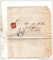 1876 LETTERA CON ANNULLO ASTI - Dienstzegels