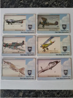 TURKIJE CHIPCARD 6CARDS / PLANES/AIRCRAFTS-/ 6 DIFFERENT CARDS        Fine Used Cards  **16886** - Turkey