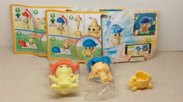 2020 Ferrero - Kinder Surprise - VV161 & VV162 - Felt Tip Mushrooms - Complete Set + 2 BPZ's - Monoblocchi