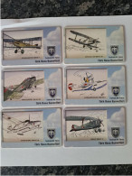 TURKIJE CHIPCARD 6CARDS / PLANES/AIRCRAFTS-/ 6 DIFFERENT CARDS        Fine Used Cards  **16889** - Turquie