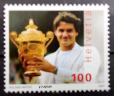 Switzerland 2007, Roger Federer, MNH Single Stamp - Nuovi