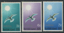 Christmas Norfolk Island:Unused Stamps Birds, 1976, MNH - Albatrosse & Sturmvögel