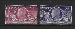 IRLANDE 1948 INSURRECTION DE 1798  YVERT N°106/107 NEUF MLH* - Unused Stamps