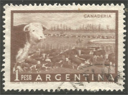 144 Argentina 1958 1p Ganaderia Cattle Ranch Ferme Bétail (ARG-216e) - Agriculture