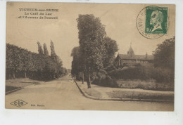 VIGNEUX SUR SEINE - Le Café Du Lac Et L'Avenue De Draveil - Vigneux Sur Seine