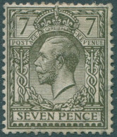 Great Britain 1912 SG388 7d Bronze-green KGV #1 FU (amd) - Sin Clasificación