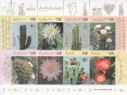 2023 Argentina MERCOSUR Cactii Plants Cactus Miniature Sheet Of 8 MNH - Unused Stamps