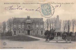 BOURGTHEROULDE - Place De La Mairie Et Monument - Très Bon état - Bourgtheroulde