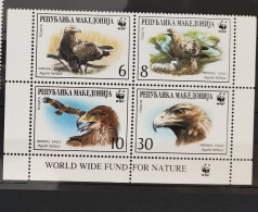 Macedonia 2001 - WWF - Imperial Eagle - Mi.215/218 MNH (**) Postfrisch - Nordmazedonien