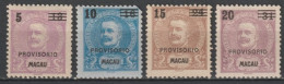 MACAU (CHINA) - 1899 - SERIE COMPLETE YVERT N°96/99 * MH / (*) - COTE = 80 EUR - Ongebruikt