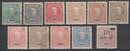 MACAU (CHINA) - 1903/1905 - YVERT N°129/137+139/140 (*) / OBLITERES - COTE = 220 EUR - Ongebruikt