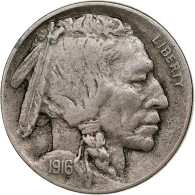 États-Unis, 5 Cents, Buffalo, 1916, Denver, Nickel, TTB, KM:134 - 1913-1938: Buffalo