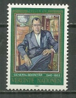 ONU VIENNE MNH ** 68 Hommage à Trygve Lie Secrétaire De L'ONU - Unused Stamps