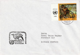 V.N. Wenen 1997, Letter Sent To Contwig, Germany, Monkey - Cartas & Documentos