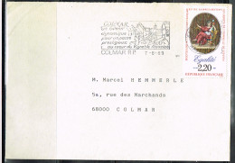 REV-L49 - FRANCE N° 2574 L'Egalité Sur Lettre De Colmar 1989 - Storia Postale