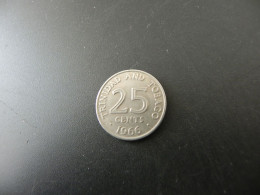 Trinidad And Tobago 25 Cents 1966 - Trinidad & Tobago