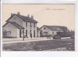 MATHA: La Gare, Vue Intérieure - état - Matha