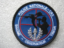 ECUSSON P.N CRS BINOME OBSERVATEUR TIREUR HAUTE PRECISION SUR SCRATCH 80MM ETAT EXCELLENT - Police & Gendarmerie