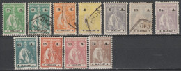 MACAU (CHINA) - 1924 - YVERT N°250/260 * MH / OBLITERES - COTE = 284 EUR - Ongebruikt