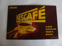 Portugal Nescafé Nestlé Plaque Publicitaire Pour Exposants 1964 Advertising Plate For Exhibitor - Enseignes