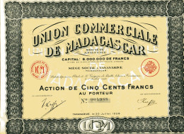 UNION COMMERCIALE De MADAGASCAR - Africa