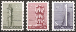 Yougoslavie 1974 N° 1481 / 3 ** Courant, Monument, Révolution, Ljubljana, Kosara, Belcista, Slovénie, WW2, Combattant - Ongebruikt