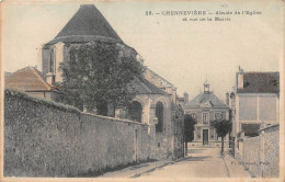 CHENNEVIERES - Abside De L'Eglise Et Vue De La Mairie - Chennevieres Sur Marne