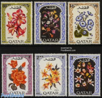 Qatar 1970 Flowers 6v, Mint NH, Nature - Flowers & Plants - Qatar