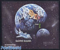 Bulgaria 1991 Space Program Imperforated S/s, Mint NH, Science - Transport - Astronomy - Space Exploration - Unused Stamps