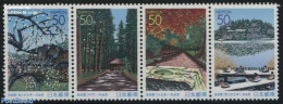 Japan 2001 Ibaraki 4v [:::], Mint NH, Nature - Ducks - Trees & Forests - Unused Stamps