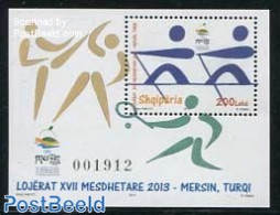 Albania 2013 Mediterranian Games S/s, Mint NH, Sport - Kayaks & Rowing - Sport (other And Mixed) - Canottaggio