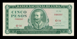 CUBA 5 PESOS 1968 UNC - Cuba