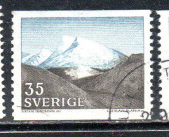 SWEDEN SVERIGE SVEZIA SUEDE 1967 THE FJELD BY SIXTEN BY LUNDBOHM 35o USATO USED OBLITERE' - Usados