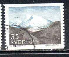 SWEDEN SVERIGE SVEZIA SUEDE 1967 THE FJELD BY SIXTEN BY LUNDBOHM 35o USATO USED OBLITERE' - Usados