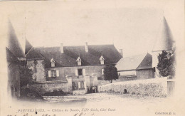 18. PREVERANGES. CPA. CHATEAU DU BOUEIX. COTE OUEST. ANNEE 1903 + TEXTE - Préveranges