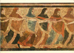 Art - Peinture Antique - Campanisches Fresko - Sakraler Frauenreigen - Campanian Frescoe Ritual Dance - Neapel Nationalm - Ancient World